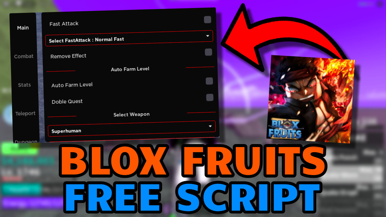 Blox Fruits Script Winnable Hub - Auto Farm Level, TP, ESP